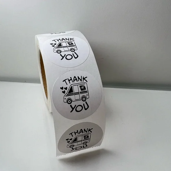 100 Thank You USPS Sticker, Thank You Sticker, Postal Mailbox Sticker - Picture 13 of 15